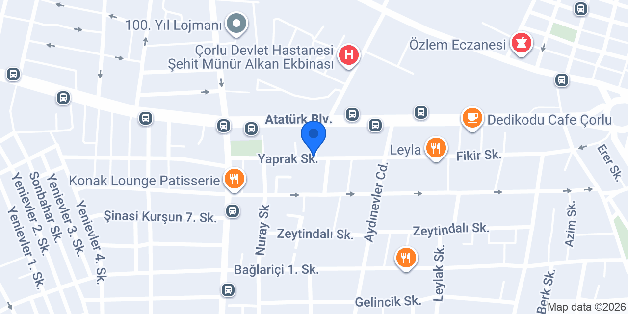 Motzi Çanta Çorlu konumu