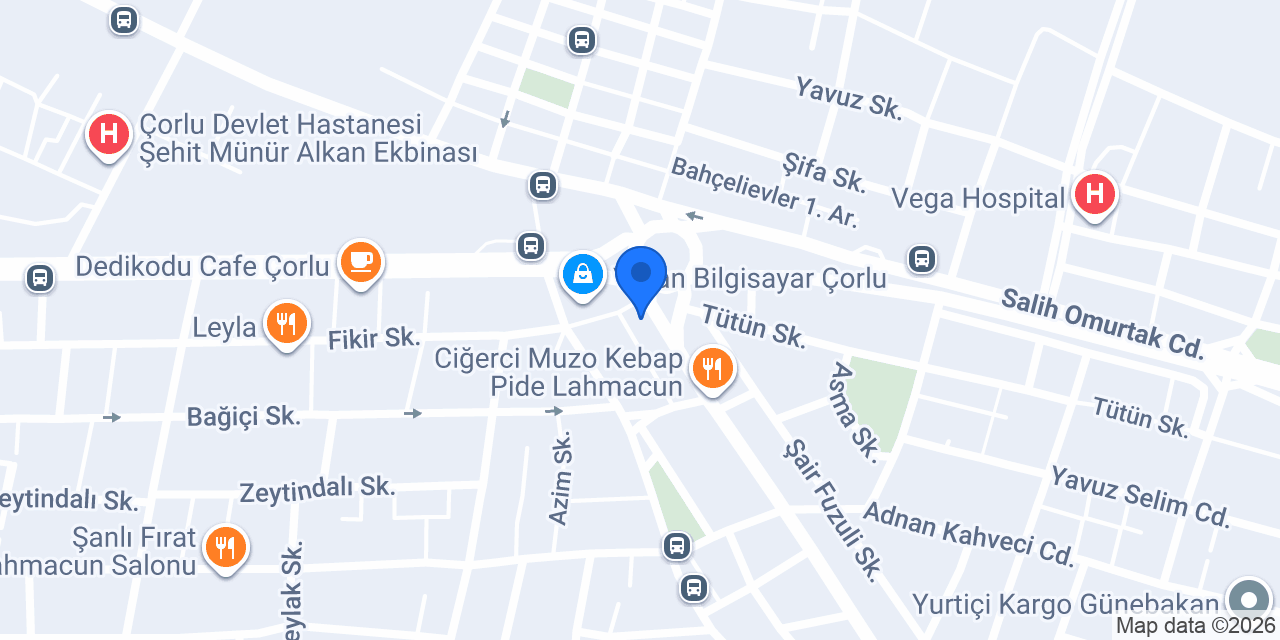 Sural Bisiklet Salı Pazarı Işıklar konumu