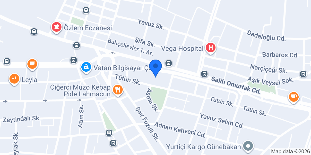 Gazi Baklava konumu