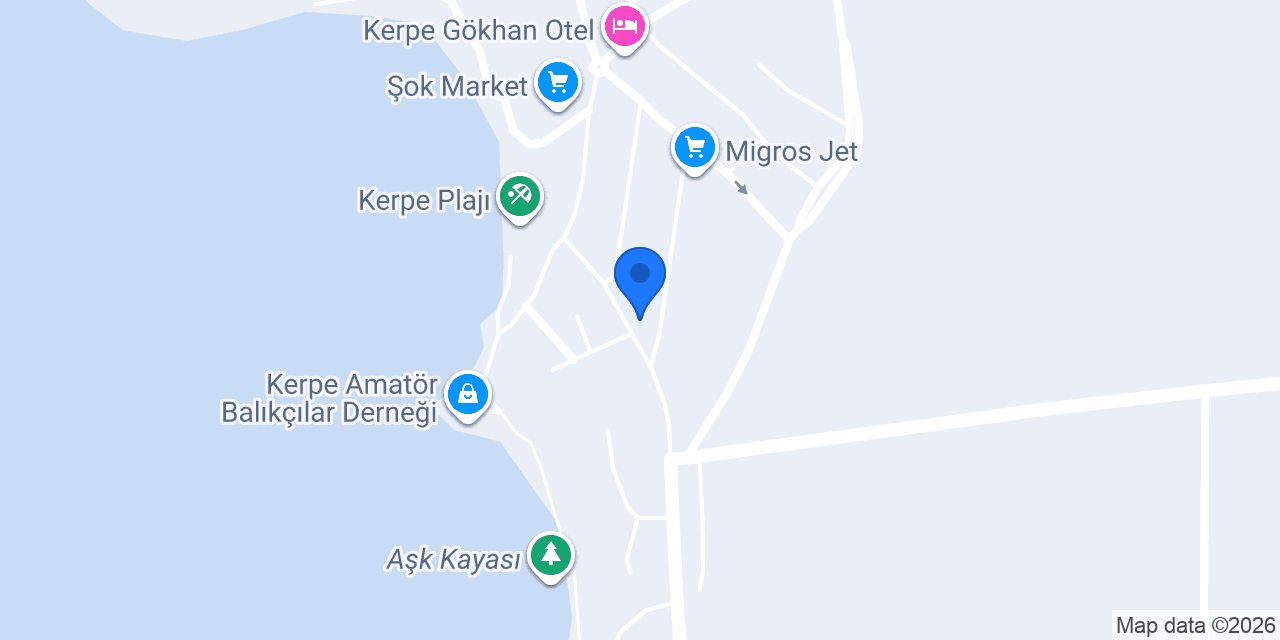 KERPE ALPER APART OTEL konumu