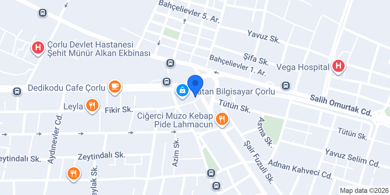 Çene Cerrahı Caner Aktaş konumu