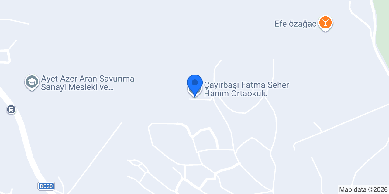 Çayırbaşı Fatma Seher Hanım Ortaokulu konumu