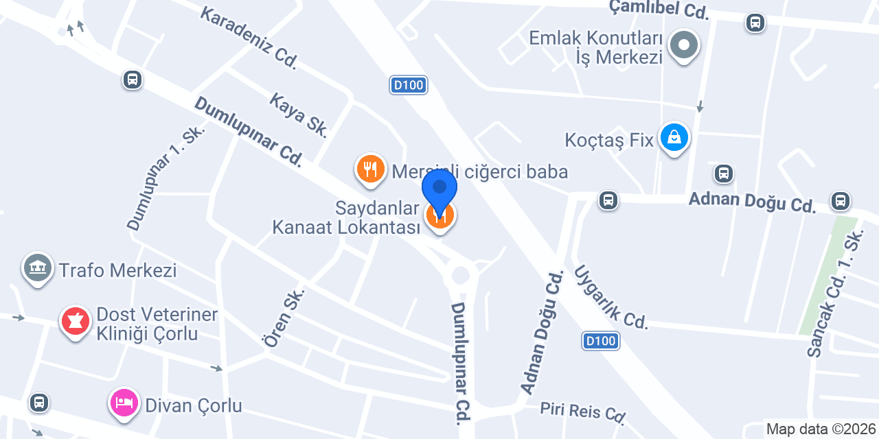 Çorlu Avukat Buse Bekpınar Şahan konumu