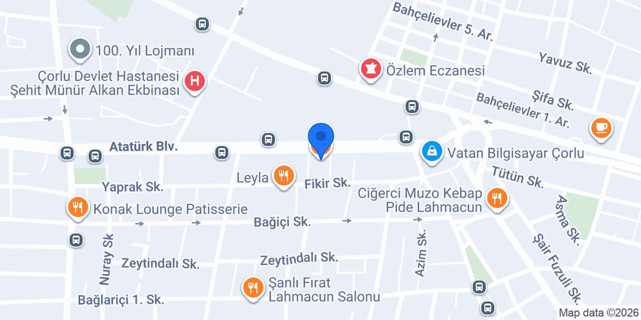 Dedikodu Cafe Çorlu konumu