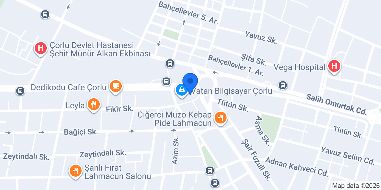 VakıfBank Çorlu Bulvar Şubesi konumu