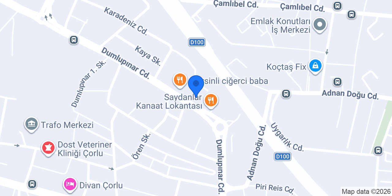 Lider Faktoring - Corlu Subesi konumu