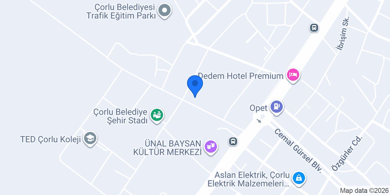 Çorlu Ulus Residence konumu