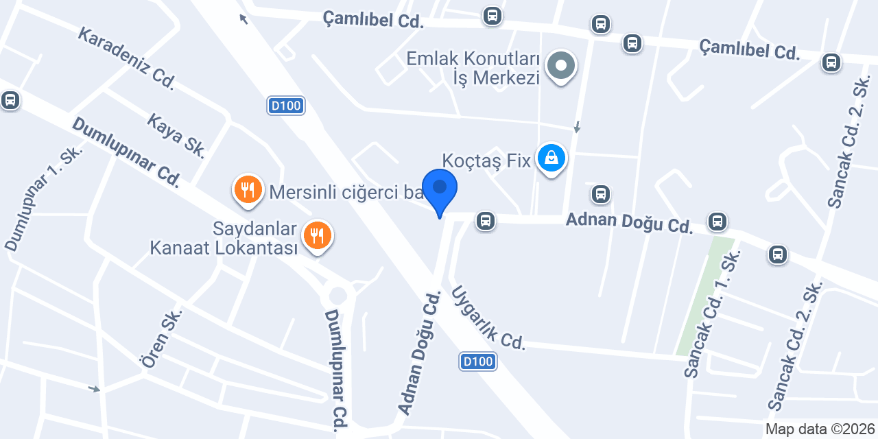 Emlak Konutları Taksi konumu