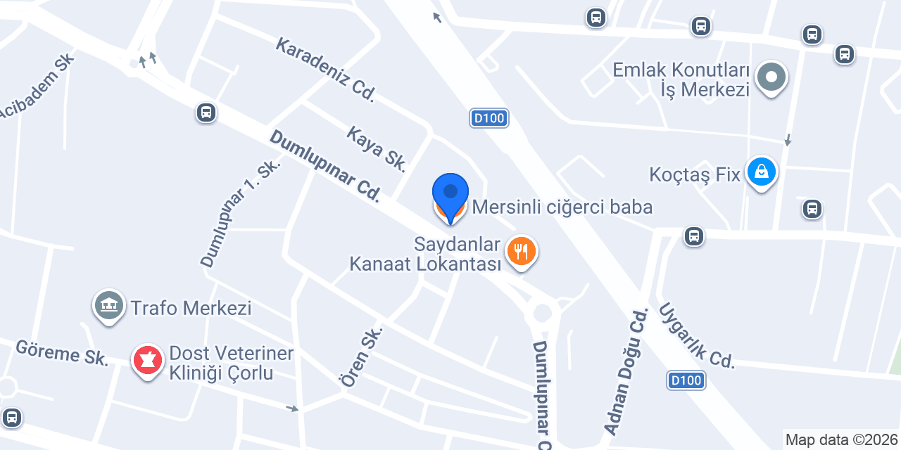 Mersinli ciğerci baba konumu