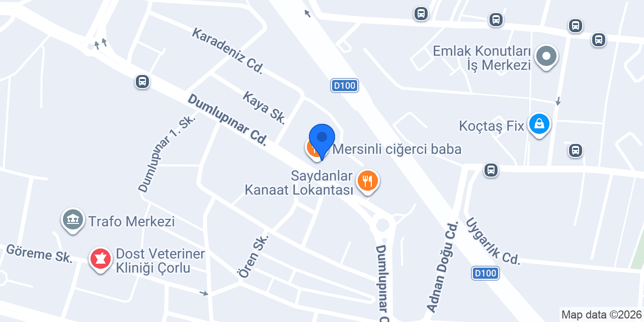 Parti Dünyası Çorlu konumu