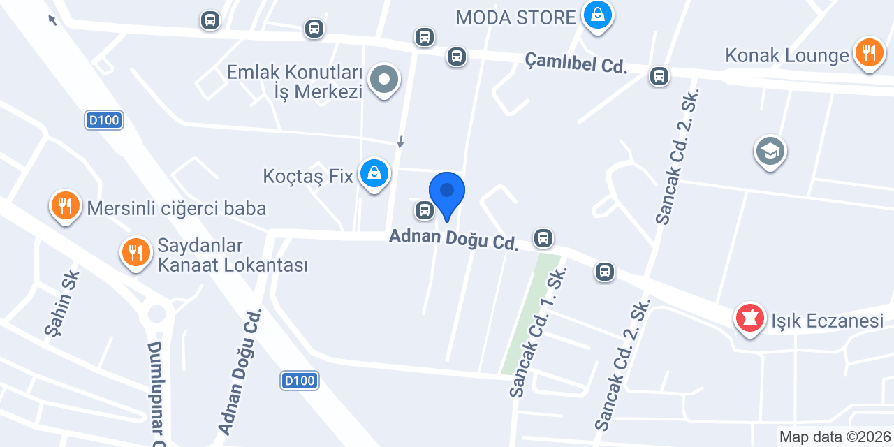 Emlak Konutları Aile Sağlığı Merkezi konumu