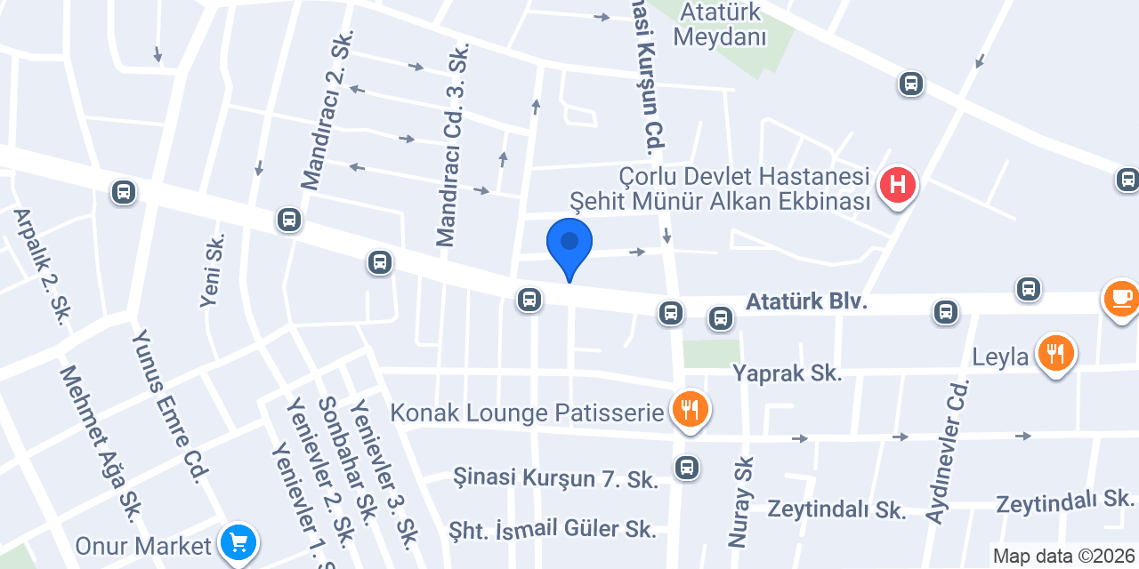 Royal Mobilya / Çorlu konumu