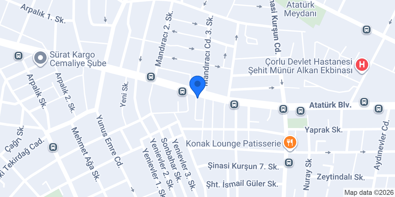 Katılımevim Çorlu Şube konumu