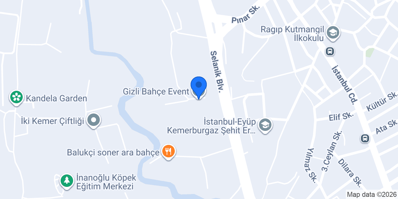 Gizli Bahçe Event konumu