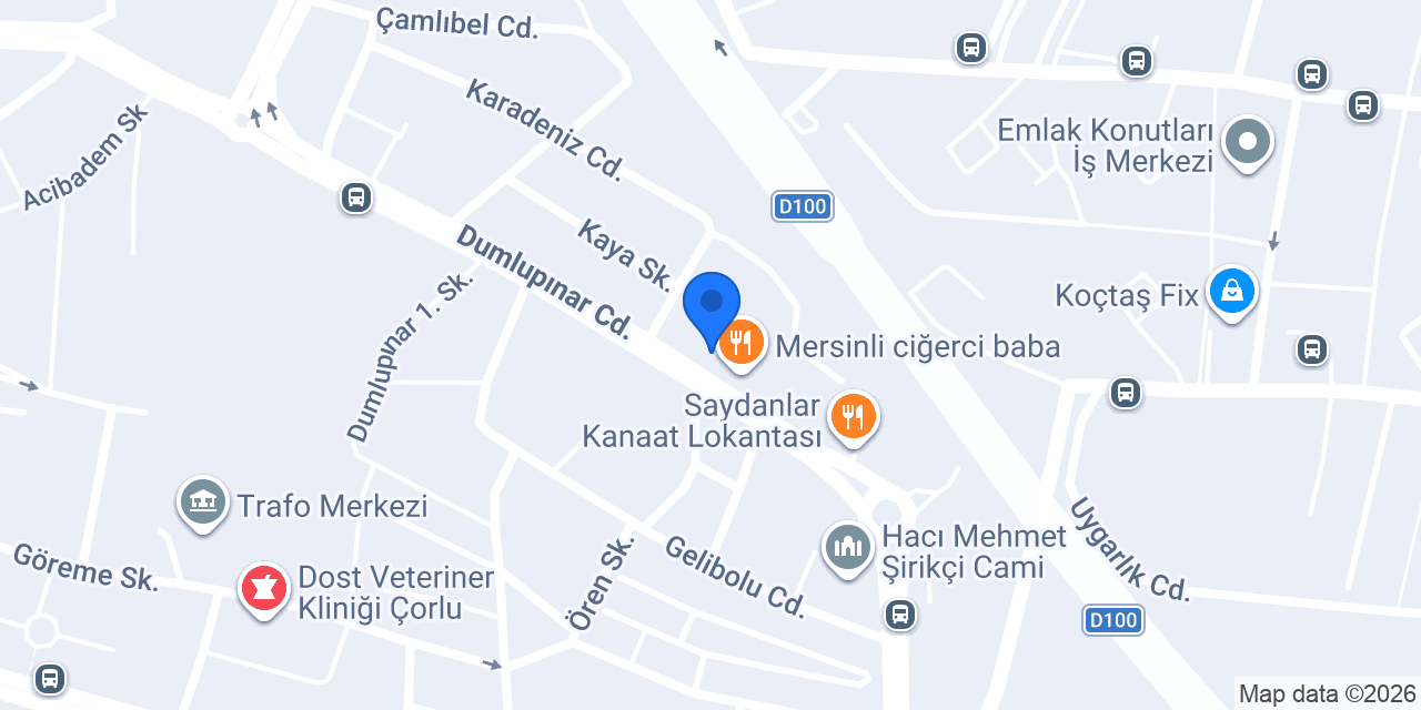 İDEAL SİGORTA ÇORLU ŞUBESİ konumu
