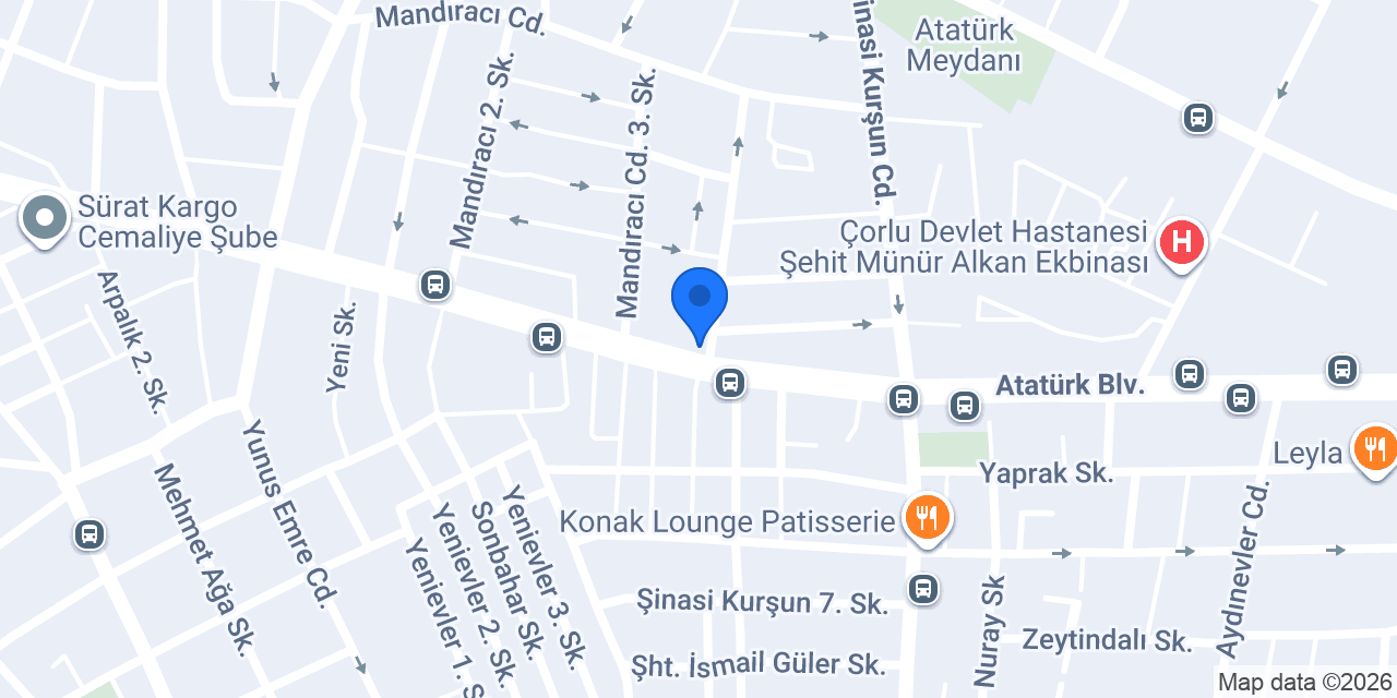 Erva Mobilya konumu