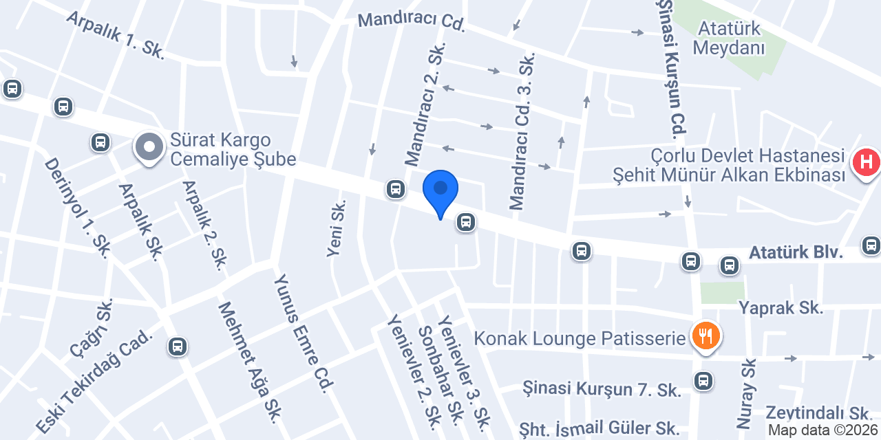 ÇORLU SEMPATİ PETSHOP konumu