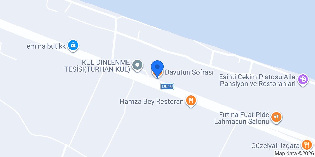 Davutun Sofrası konumu