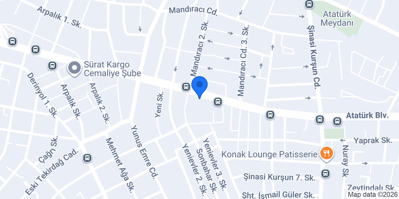 Vettore Mobilya Çorlu konumu