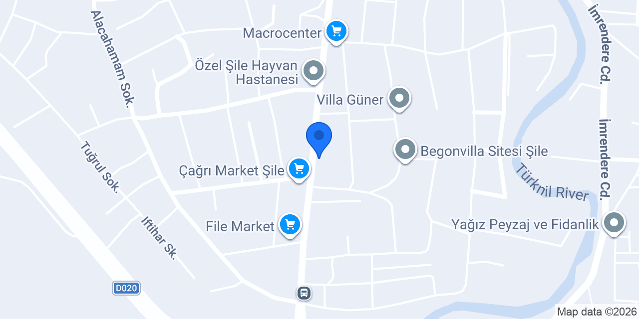 Şile Güneş Elektrik konumu