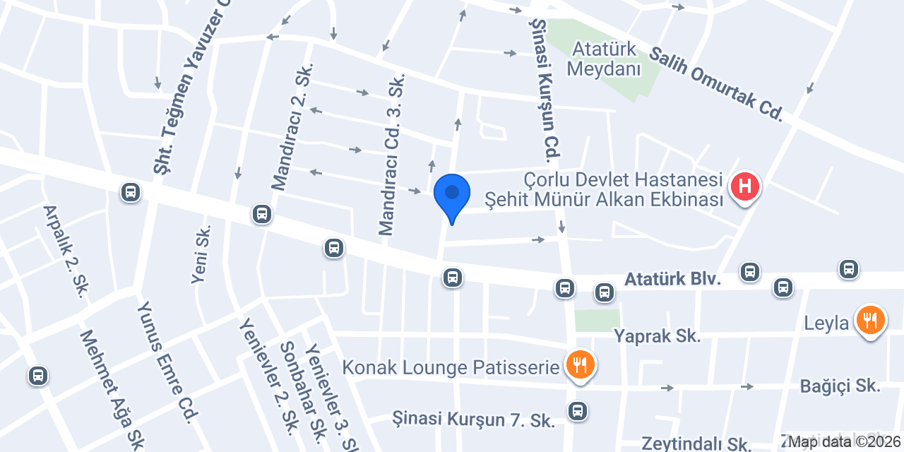 İstanbul Dizayn Çorlu konumu