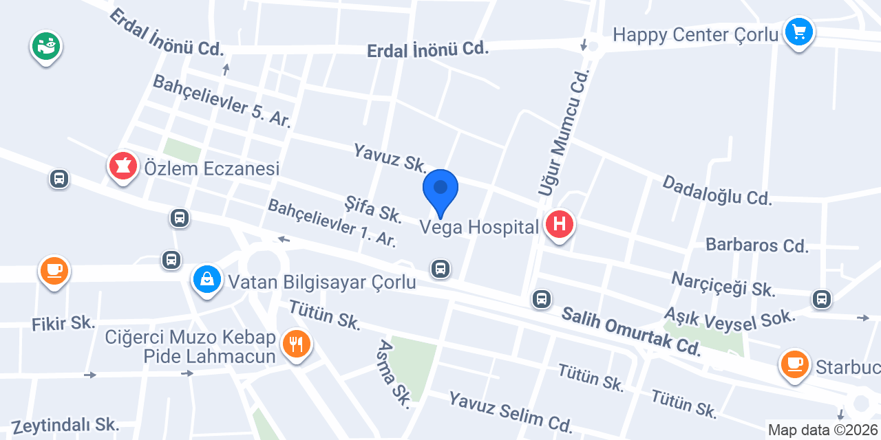 Dünyagöz Optik Çorlu konumu