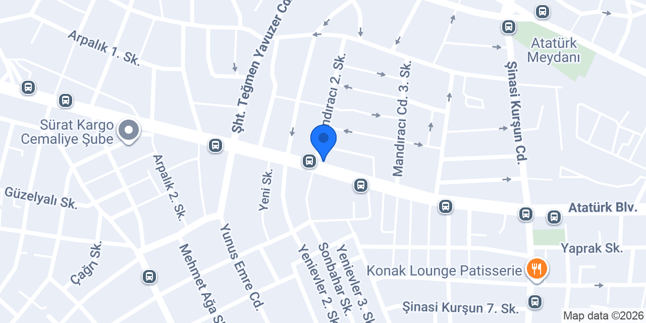 IŞIK RENT A CAR konumu
