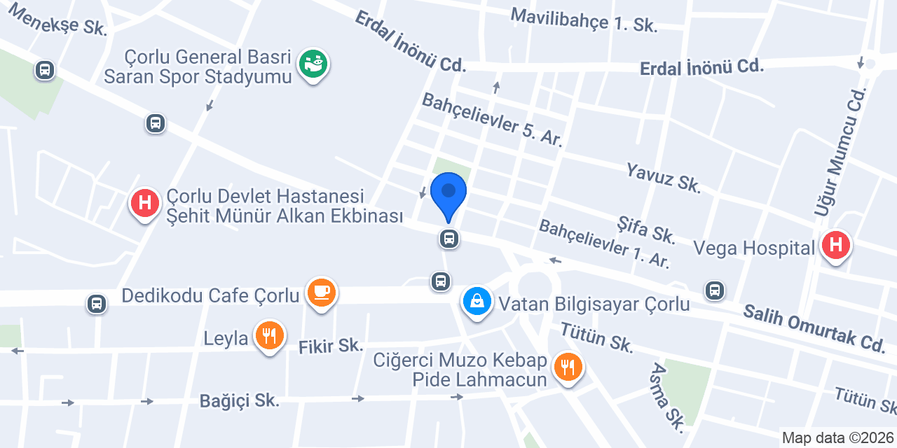 Platform Turizm (Çorlu Şube) konumu