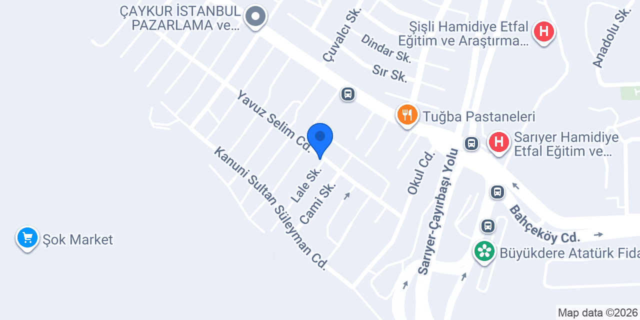 D&A HAİR STUDİO SARIYER konumu