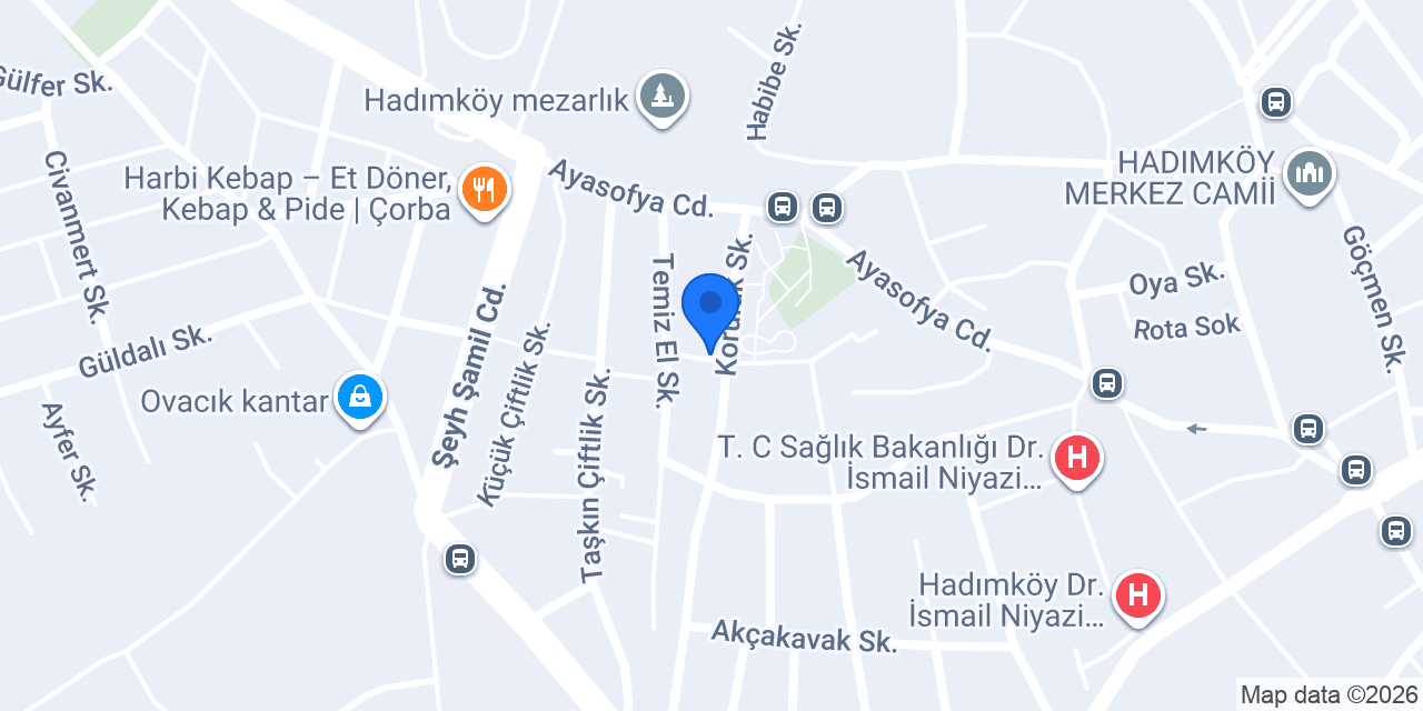 Orhan Erkek Kuaförü konumu