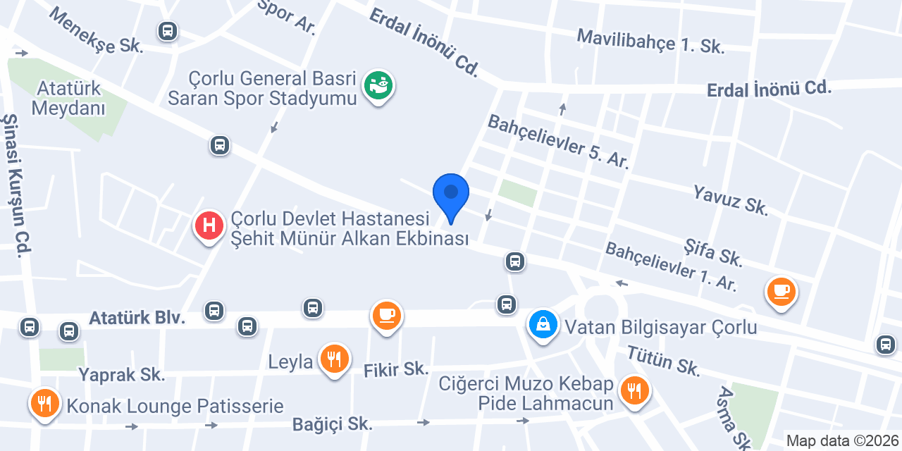Trakyum Optik konumu
