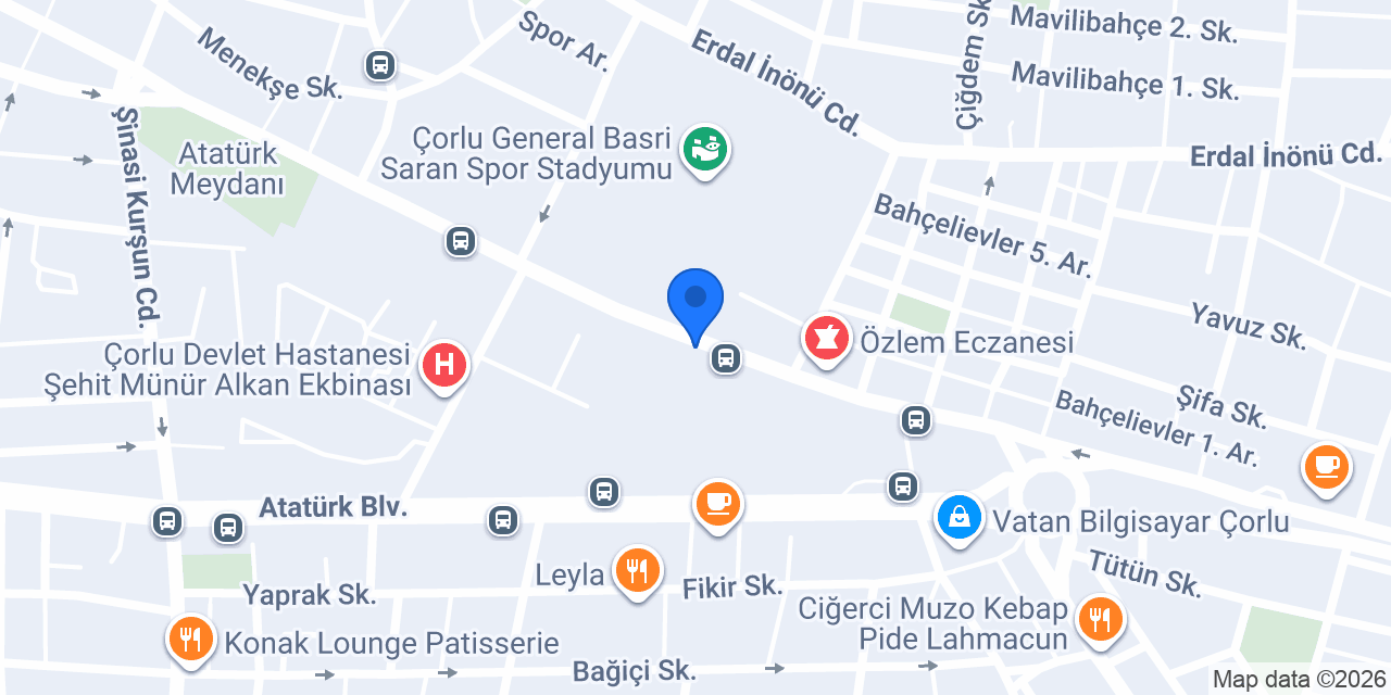 Hastane Taksi konumu