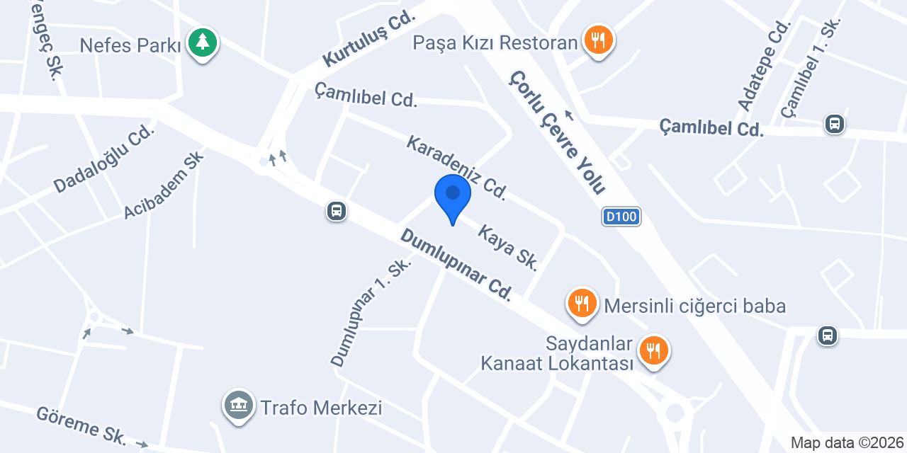 Türk Metal Sendikası Çorlu Şubesi konumu