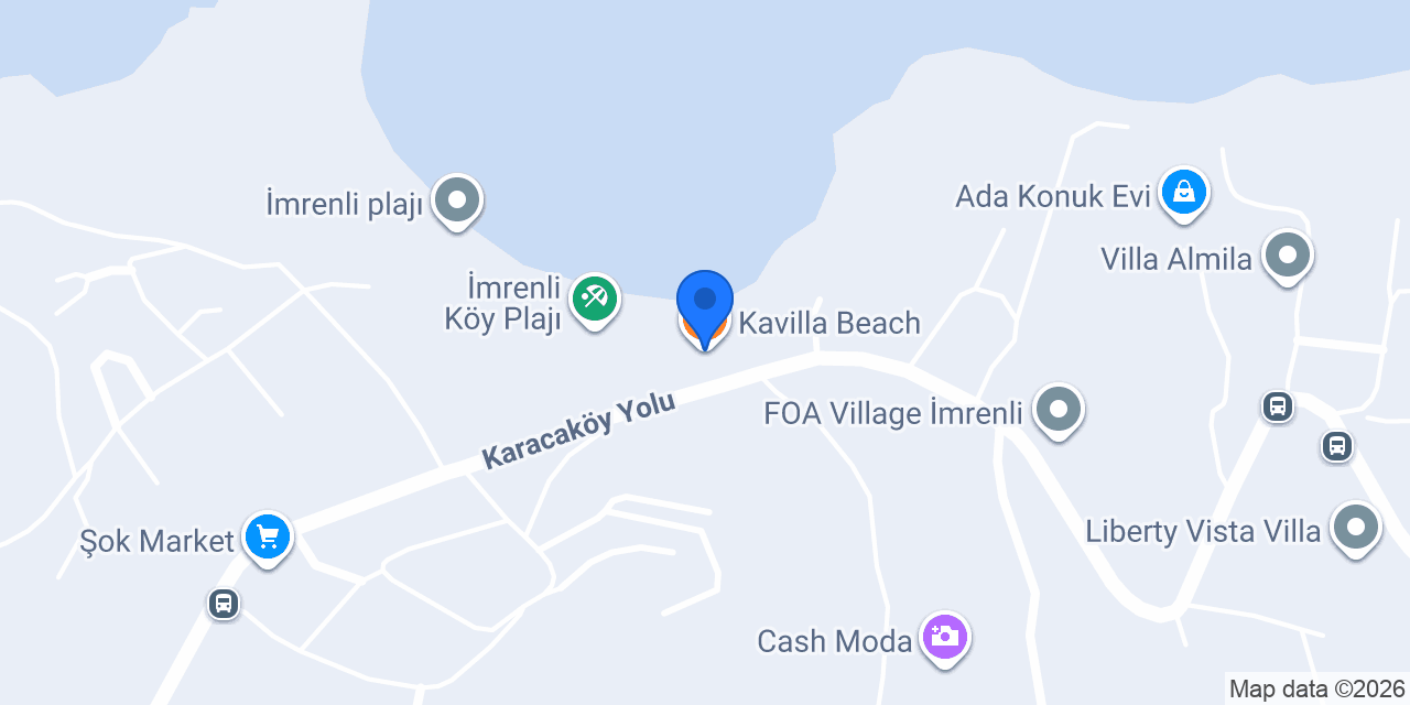 Kavilla Beach konumu