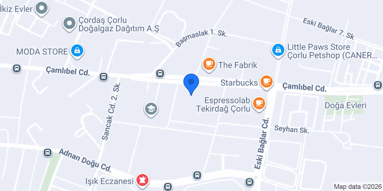 Kajun Çorlu konumu