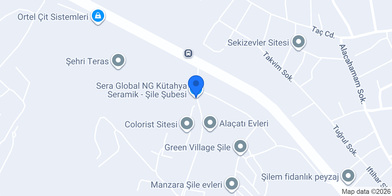 Sera Global NG Kütahya Seramik - Şile Şubesi konumu