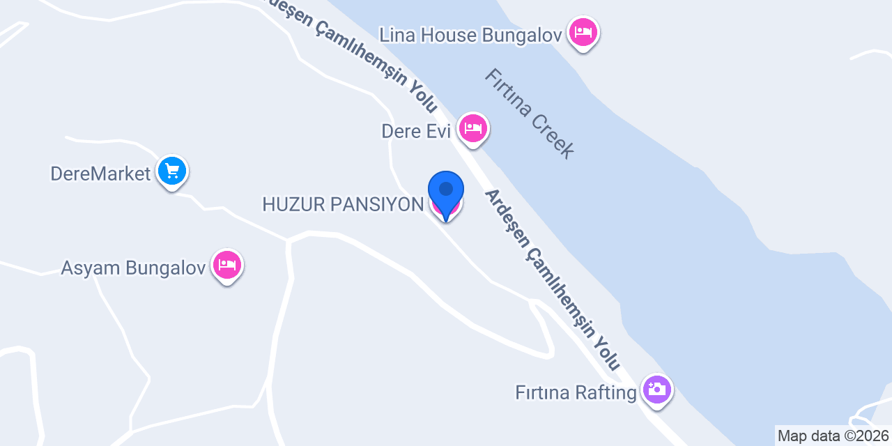HUZUR PANSIYON konumu
