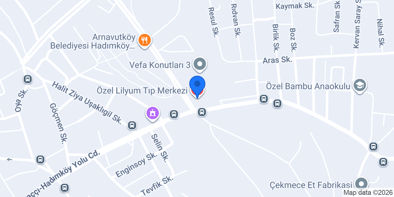 Özel Lilyum Tıp Merkezi konumu