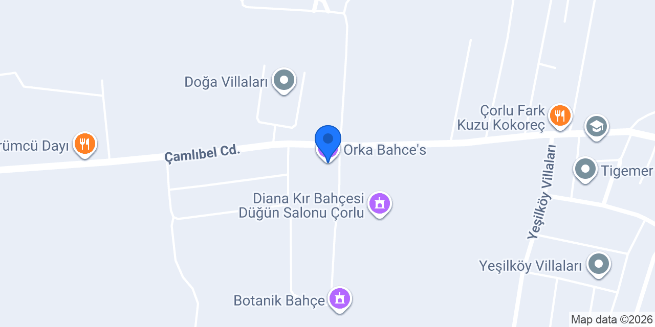 Orka Bahce's konumu