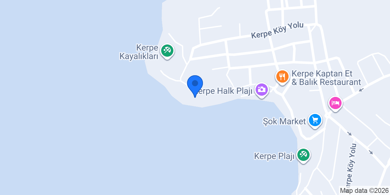 Kerpe Ceneviz Cafe Bar konumu