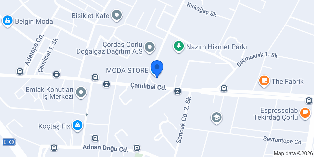 MODA STORE konumu