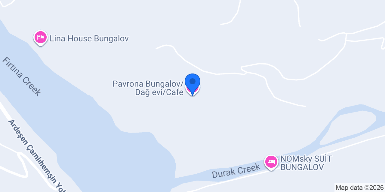 Pavrona Bungalov/Dağ evi/Cafe konumu
