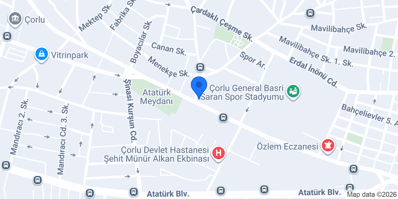 Adana Akışkanlı Börek Çorlu konumu