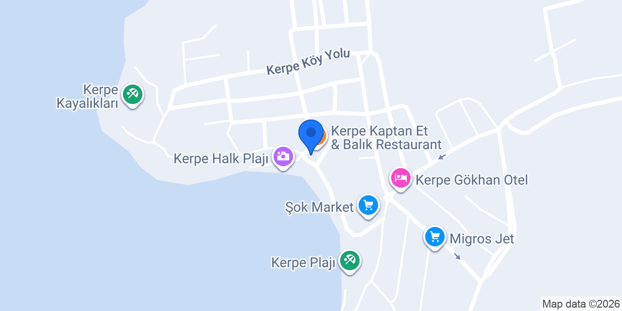 Kerpe Kaptan Apart&Otel konumu