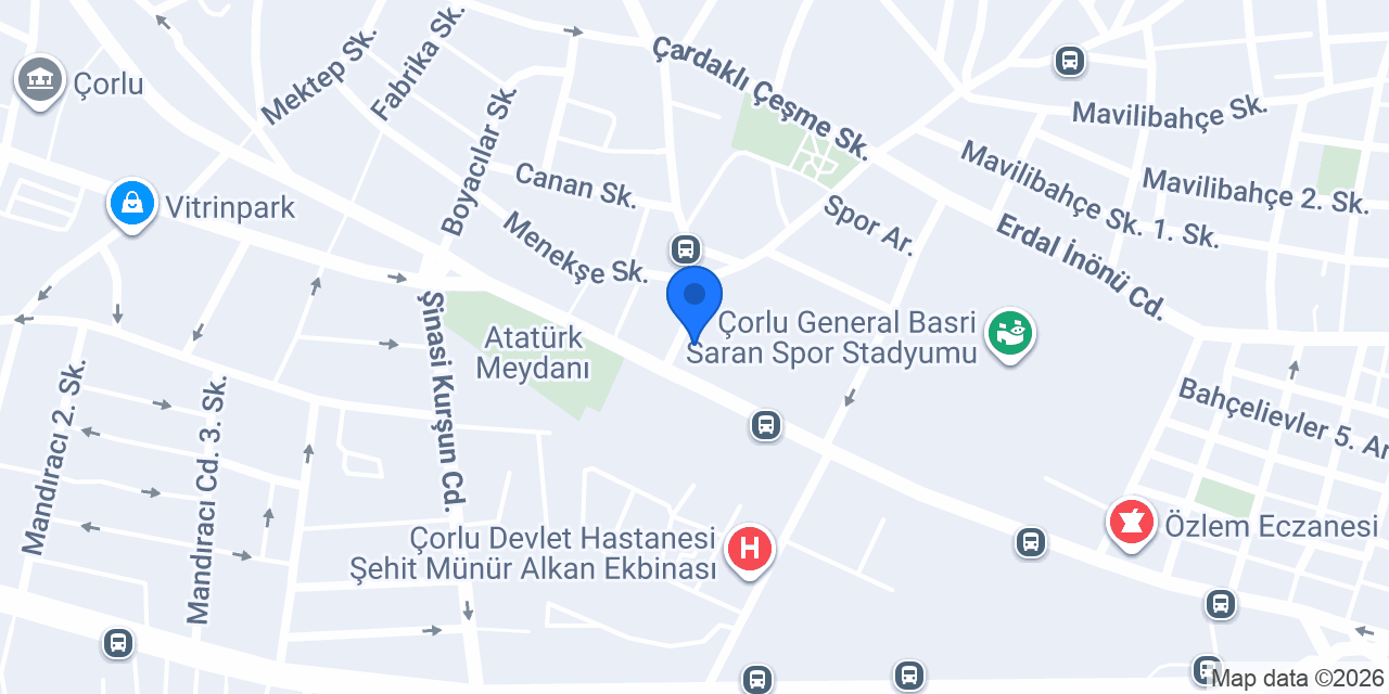 Halkbank Tekirdağ Çorlu Şubesi konumu