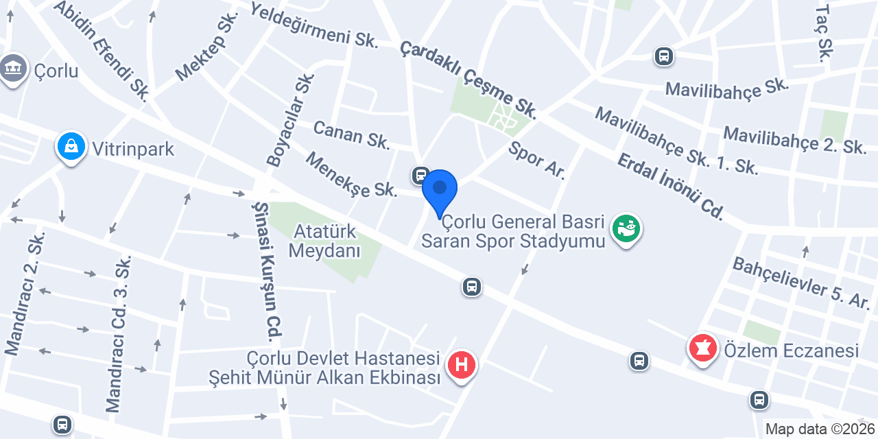 Çorlu Nur Bayanlara Özel Masaj Salonu konumu