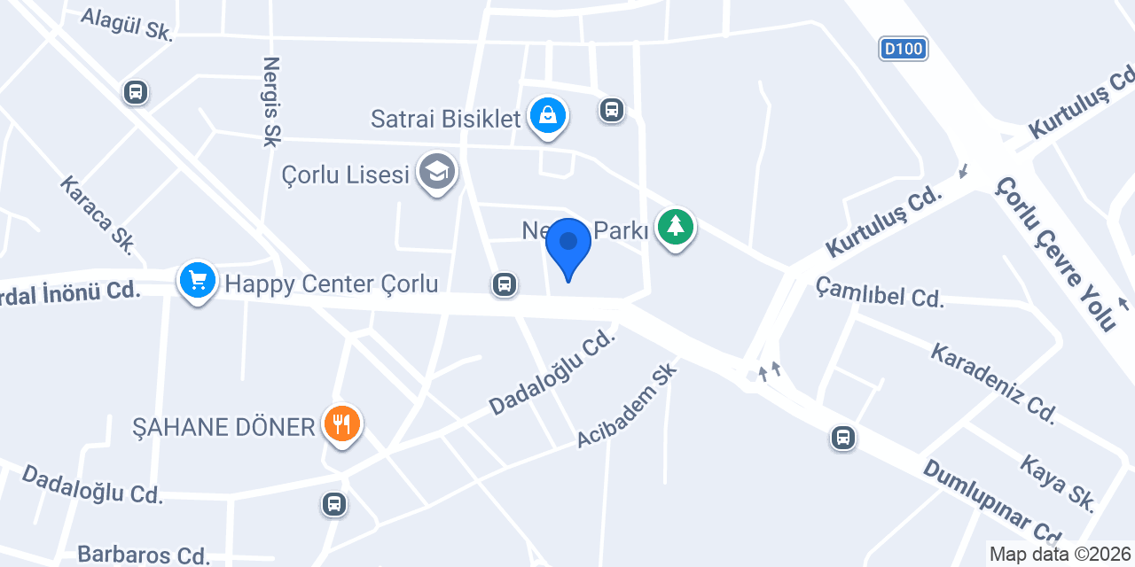 Çorlu Rose Garden Çiçekçilik konumu