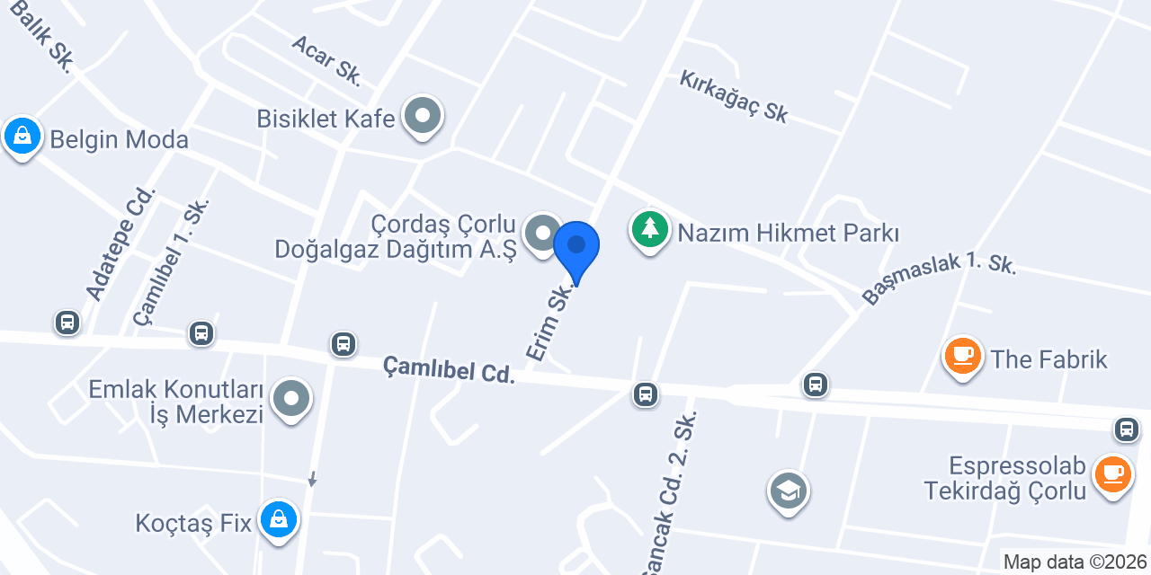 GÜVEN ANAHTAR ÇORLU EMLAK KONUTLARI konumu