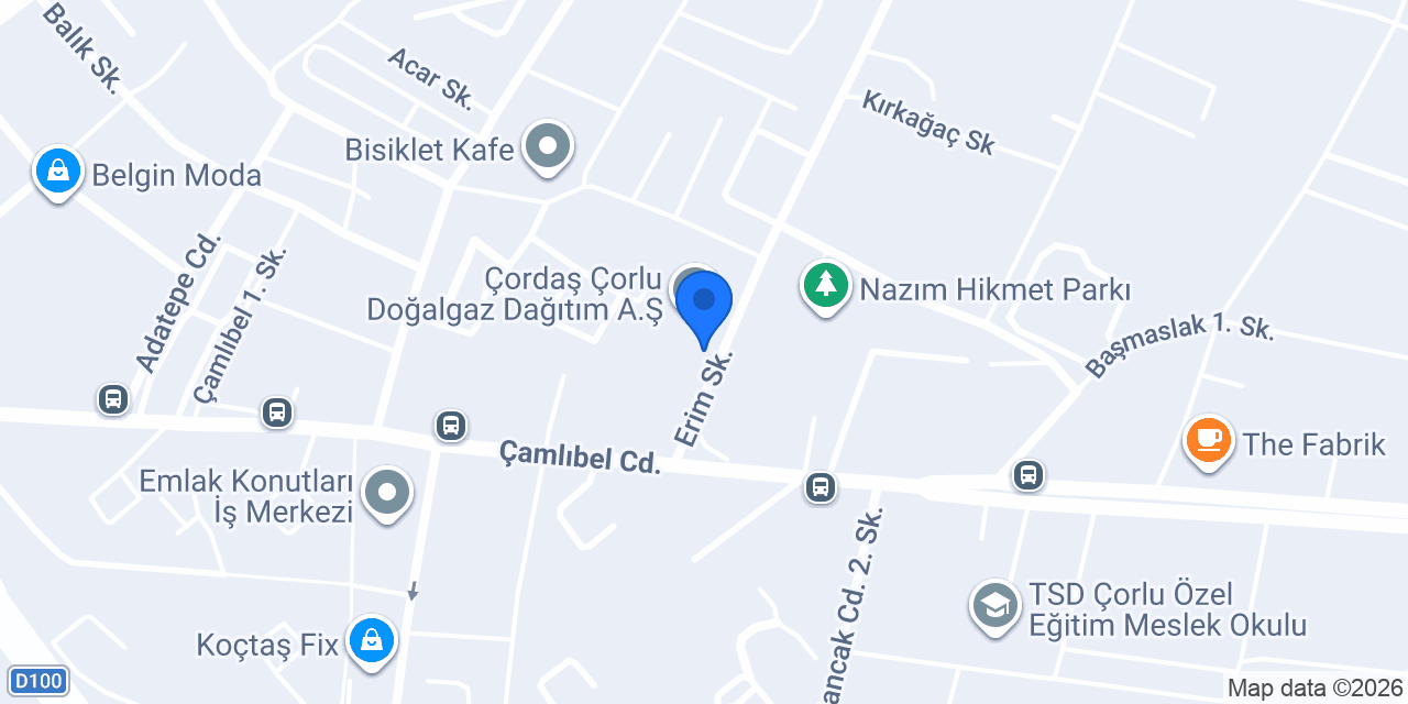 Mezeci Çorlu - Corlumeze konumu