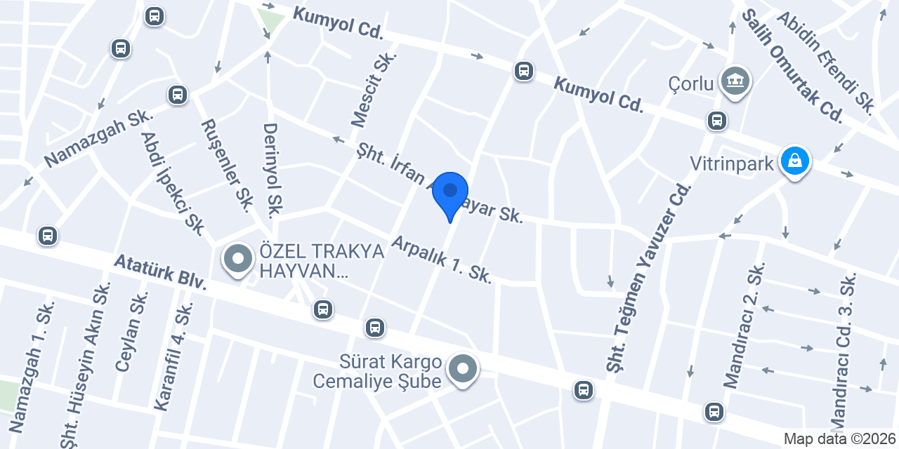 ÇORLU MOTOR İSTASYONU konumu